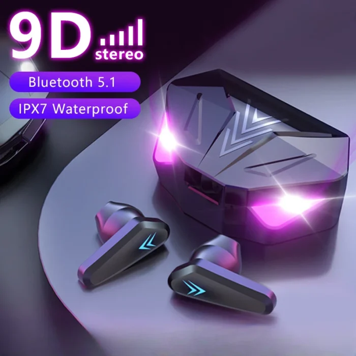 NEW AIR X15 Earphones Bluetooth Wireless Gamer Headphones 65ms Low Latency Earbuds fone Gamer Headset Gamer With Mic Handfree - Image 1