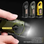 LED Flashlight Hand Crank Solar Powered Rechargeable Survival Gear Self Powered Charging Torch Dynamo for Fishing Boating Hiking - Image 3