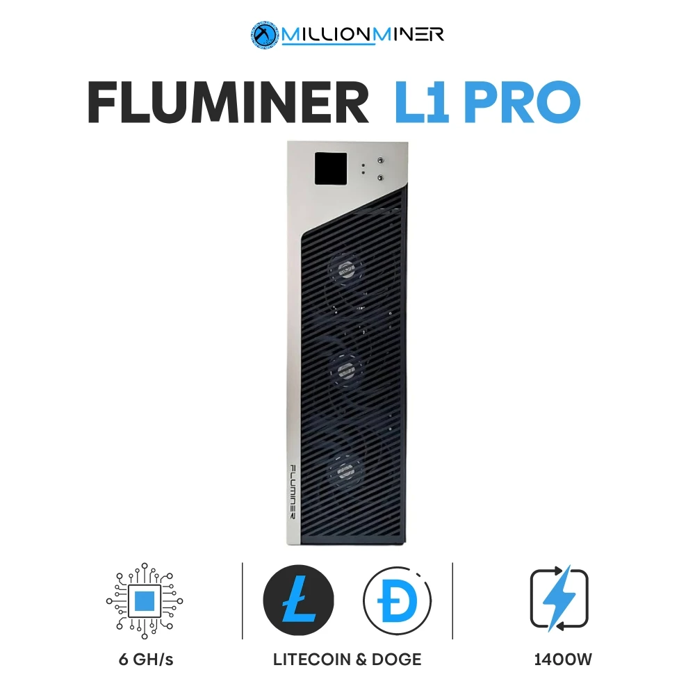 kf-A3b048e6002204fe09c8efb74080be382l CP BUY 3 GET 2 FREE New Fluminer L1 Pro 6Gh/s DOGE LTC BEL Coin Miner 1400W 110-240V IN Stock - Image 1