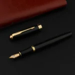 High Quality Metal 388 Fountain Pen Business Black Golden Student Stationery Office School Supplies Gift Ink Pens - Image 4