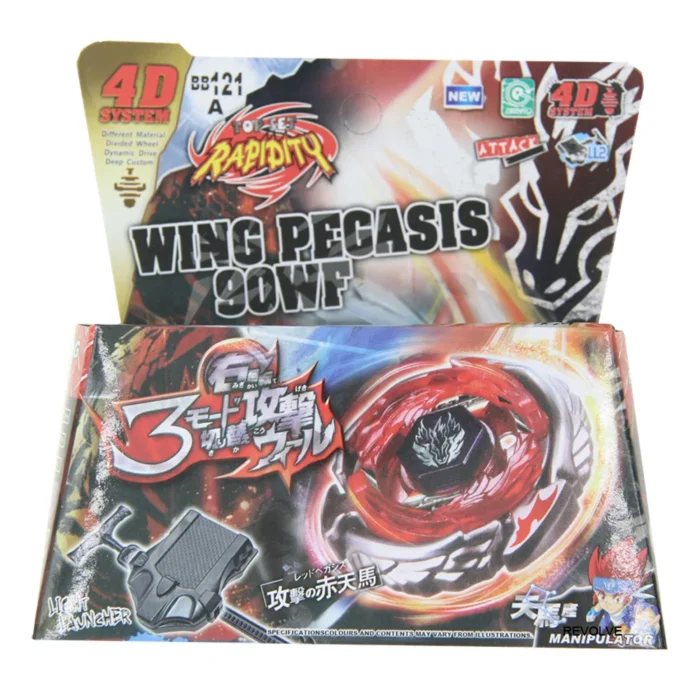 SPINNING TOP Metal Fusion Masters BB121A WING PEGASIS 90WF 4D System - STARTER SET WITH LAUNCHER Children Toys - Image 1