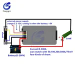 PZEM015 0-200V Car Battery Discharge Indicator Capacity Tester Power Energy Impedance Resistance Voltmeter 0-50A/100A /200A/300A - Image 3