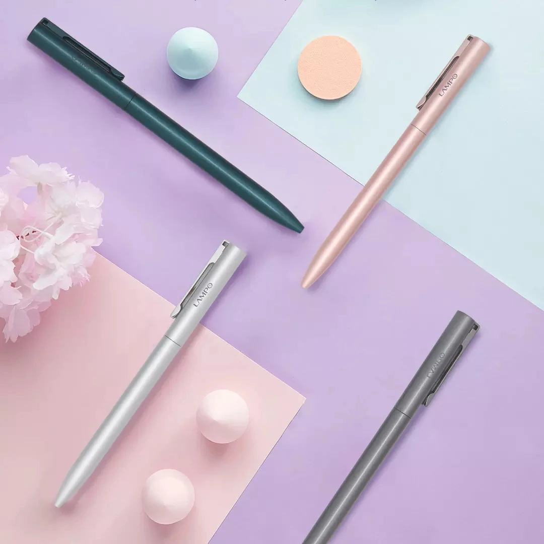 kf-H910df5d939d84e8390ba6028797a661ch Lampo Metal Gel Pen Mijia Sign Pens 0.5MM Black Ink Rollerball Canetas Gel Pучка for Business Office Stationery Supplies - Image 6