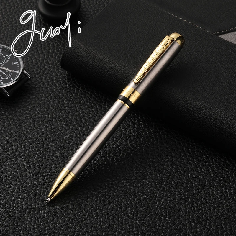 kf-Hf5803c999d0841a9ada458907cb76d30Z Guoyi A39 424 G2 Ballpoint Luxury Eenvoudige Business Examen Metal High-End Gifts Mass Customization Logo Signature Pen - Image 5