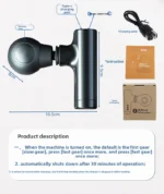 New Mini Handheld Vibration Massage Gun Portable Muscle Relaxation Electric Massager FitnessVibrator-massagers - Image 6