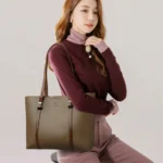 Large Capacity Shopping Bag for Daily Commuting Hand Bags Luxury Shoulder Bags High Quality Pu Leather Hnadbags Caual Tote Sac - Image 3