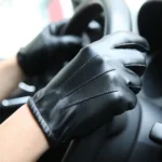 Sports Velet Waterproof Winter Keep Warm Fashion Accessories Full Finger Gloves Men Leather Mittens Touch Screen Gloves - Image 4