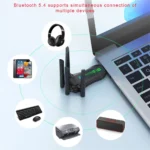 WiFi 6 AX900 USB Adapter Bluetooth 5.4 Dual Band Antennas 2.4G 5G WiFi6 Network Card Wireless Receiver Driver Free for WIN 10 11 - Image 5
