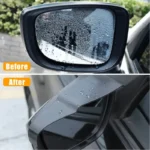 2x Air Drying Style Universal Car Rearview Mirror Rain Eyebrow reflector reverse mirror ventilation Rain Guard Auto Accessories - Image 2