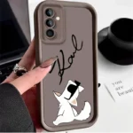 Little White Cat Case for Samsung Galaxy S25 Ultra Plus S24 S23 S22 S21 S20 FE A73 A72 A71 A56 A55 A54 5G A52 A52S A51 4G Cover - Image 4