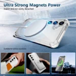 Shockproof Armor Transparent Case For Samsung Galaxy S25 S24 S23 S22 Note 20 Ultra Plus FE S24FE S23FE For Magsafe Charge Covers - Image 3