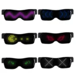 Bluetooth LED Colourful Glasses Halloween Rave Dance Concert Supplies DIY Glowing Bluetooth App Control Glasses For Men Women - Image 4