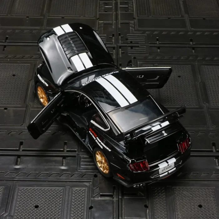 1:32 Ford Mustang GT500 alloy supercar car model acousto-optic toy doors can be opened has sound and lighting functions - Image 5