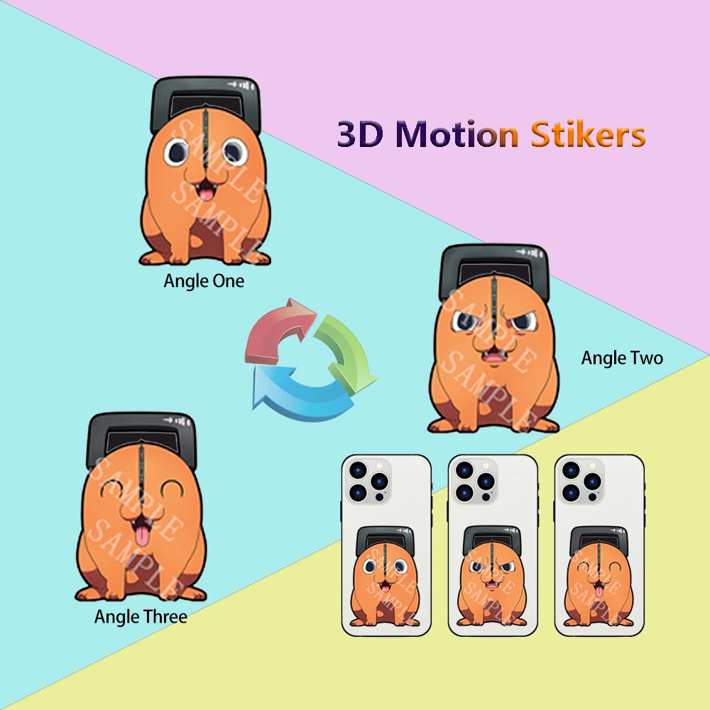 kf-S11a452e78caa49c9a77ecfea4a55ba80q Anime Mini Motion Stickers Pochita Power Denji Chainsaw Man Attack on Titan Decals for Phones,cup,laptop,Etc.Waterproof - Image 1