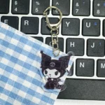 Cartoon Kuromi Melody, niche dark style acrylic keychain, cute girl's heart, Sanrio couple pendant, accessory, small gift - Image 5