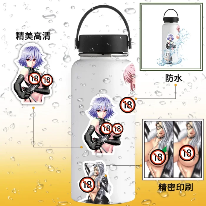 10/50/100/200/500PCS No Repeat Exclusive Sexy Nude Waifu Endless Beauty Temptation Adult Series Stickers (18+) - Image 3