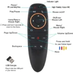 G10S Air Mouse Voice Remote Control 2.4G Wireless Gyroscope IR Learning for H96 MAX X88 PRO Android TV Box HK1 - Image 4
