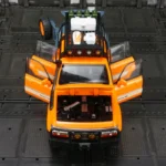 1:24 Toyota Land Cruiser LC80 alloy off-road vehicle model with sound and light doors and engine hood, trunk can be opened - Image 4