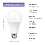 E27 screw remote control lamp head intelligent timer AC85-265V bulb holder 5-speed timer switch LED lamp holder environment - Image 4
