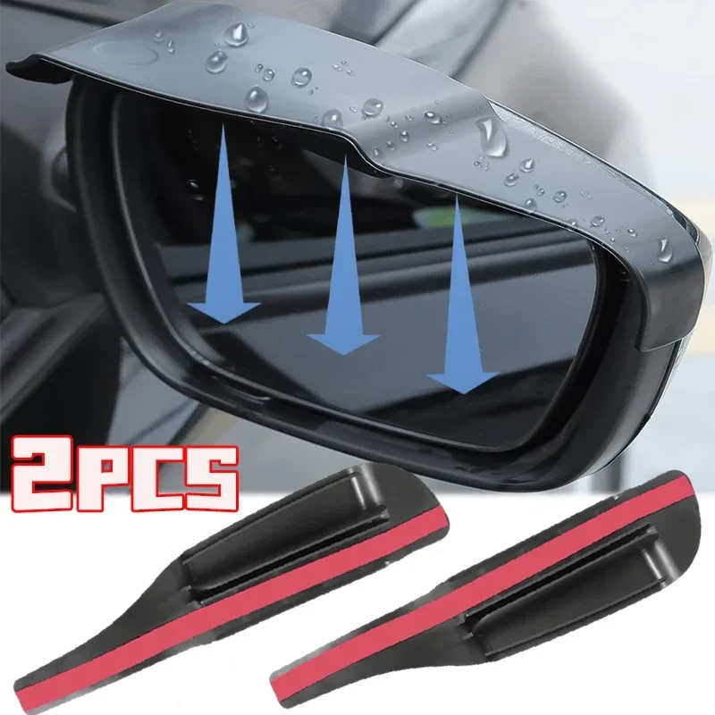 kf-S1a57482880324e6e83a48520f69fda71v 2x Air Drying Style Universal Car Rearview Mirror Rain Eyebrow reflector reverse mirror ventilation Rain Guard Auto Accessories - Image 1