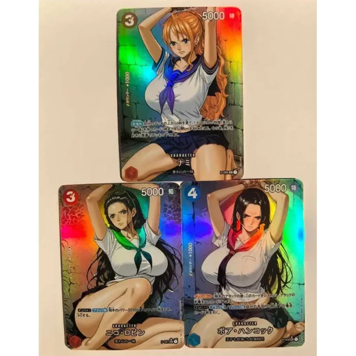 Anime One Piece Characters Hancock Nami Robin Yamato Uta Reiju Vivi Perona Rebecca Diy Collection Cards Christmas Birthday Gifts - Image 2