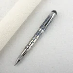 Luxury Mesh Carving Metal Ballpoint Pens School Business Office Signature Roller Pen Writing Student Stationery Supplies - Image 6