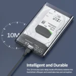 USB3.1 External HDD Case 2.5 Inch Clear Hard Drive Enclosure Fast 5Gbps USB to Micro Type-C SATA HDD SSD Harddisk Storage Case - Image 4