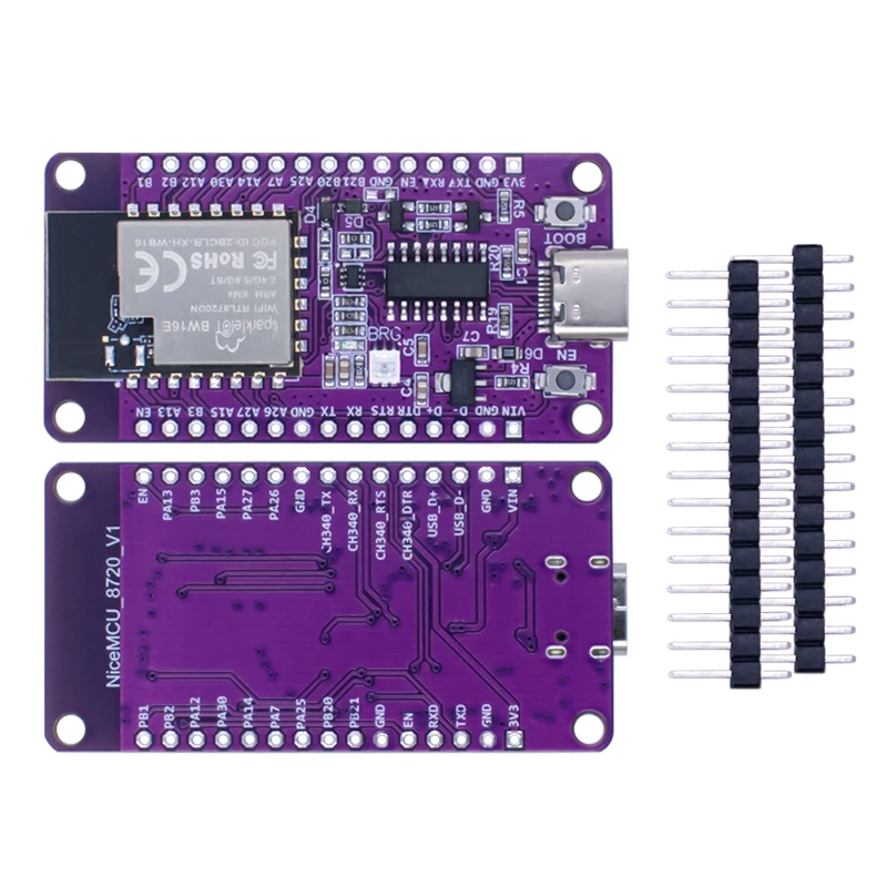 kf-S26707b8029294dcaa4eb0445ce1a906ba RTL8720DN dual-band WiFi Bluetooth BLE module NICEMCU BW16 development board supports arduino - Image 4