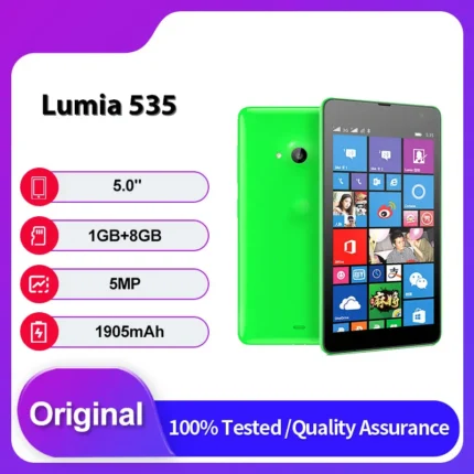Original Unlocked Lumia 535 Single/Dual Sim GSM 900/1800 Bluetooth Mobile Phone Russian Arabic Hebrew languages Made in Finland