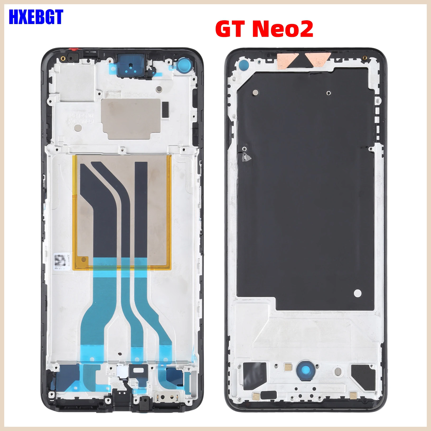 kf-S2bc73c92284245d19ae876e55b309fd4S New For Realme GT Neo 2 Neo2 LCD Front Frame Housing Middle Frame Bezel Plate Smartphone Repair Parts - Image 1