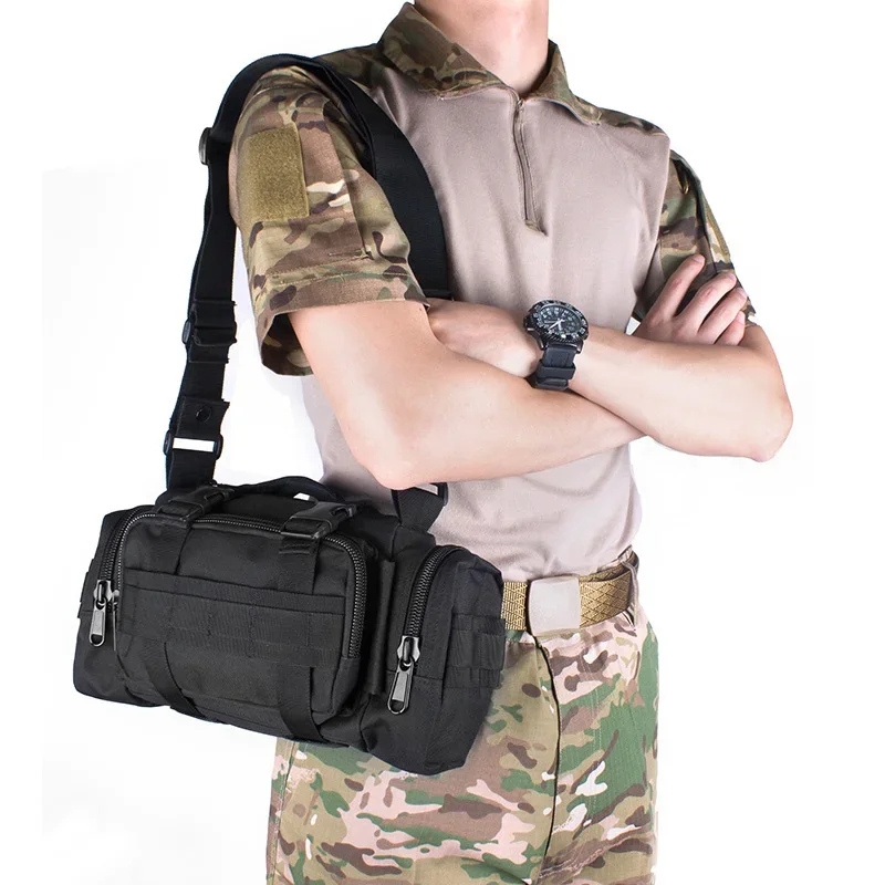 kf-S3086348ff0554d3b9d992604b0bbe9e2P Camouflage Tactical Sling Bag Outdoor Shoulder Fishing Waist Pack for Cycling Lure Camera Gear Multi Purpose Tool Handbag Men - Image 3