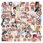 50Pcs Customized Cartoon Sexy Stickers Attractive Posture, Indescribable Decorative Patterns, Very Powerful Hidden Resources - Image 6