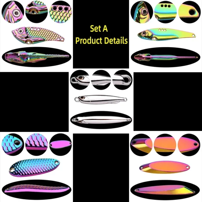 5pcs/lot Wobbler lures 3g/10g/15g Metal Vib Fishing Lure set Sinking Hard Metal VIB Sea Fishing Lures Artificial Pesca Bait - Image 2