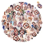 10/50/100/200/500PCS No Repeat Exclusive Sexy Nude Waifu Endless Beauty Temptation Adult Series Stickers (18+) - Image 6