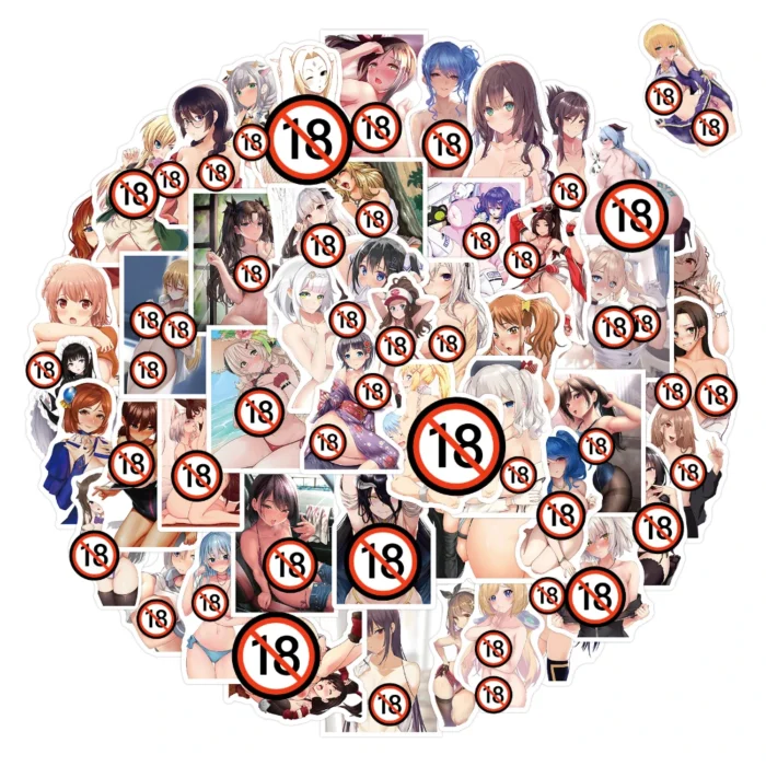 10/50/100/200/500PCS No Repeat Exclusive Sexy Nude Waifu Endless Beauty Temptation Adult Series Stickers (18+) - Image 6