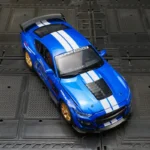 1:32 Ford Mustang GT500 alloy supercar car model acousto-optic toy doors can be opened has sound and lighting functions