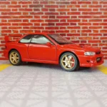 1:32 Subaru alloy supercar children's toy car model pull back acousto-optic car door and hood trunk can be opened rich details - Image 2