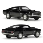 1/36 Ford Mustang Boss 429 Toy Car For Children Welly Diecast Vehicle Miniature Pull Back Free Wheels Collection Gift For Boys - Image 4