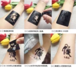 150pcs tattoo stencil album airbrush henna drawing template hollowed out inkjet small cute flower animal letter carton pattern - Image 3