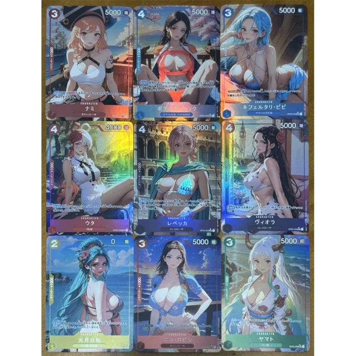 Anime One Piece Characters Hancock Nami Robin Yamato Uta Reiju Vivi Perona Rebecca Diy Collection Cards Christmas Birthday Gifts - Image 4