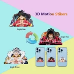 Anime Mini Motion Stickers One Piece Dragon Ball Z Waterproof Self-adhesive Stickers for Water Bottle,Phone case,Cup,Etc.