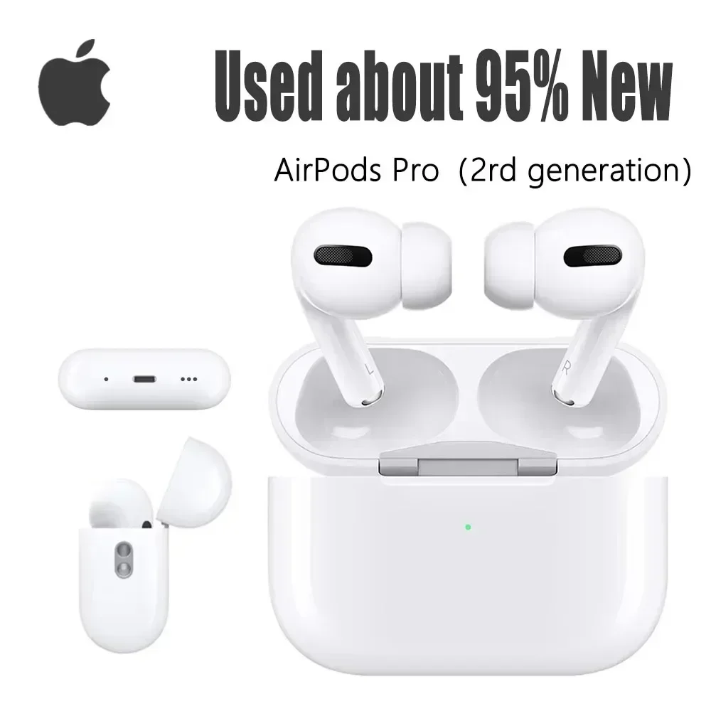 kf-S5939dbff3801417498f79a22e17c7e50l Original Apple Airpods Pro 2 3 4 Wireless Bluetooth Earbuds Active Noise Cancellation with Charging Case for IPhone iPad - Image 1