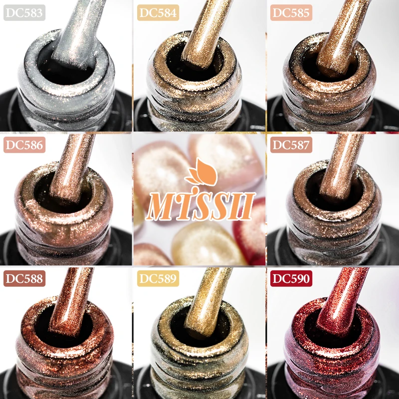 kf-S5bd100bc97e94f6e838fc125b6764f37Y MTSSII 7ml Cat Magnetic Gel Nail Polish Champagne Gold Magnetic Gel Semi Permanent For Nails Soak Off UV Gel Varnish Manicure - Image 5
