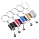 Beautiful Car Modification Pendant Six Gear Shift Keychain Car Pendant Shifter Metal Keyring - Image 2