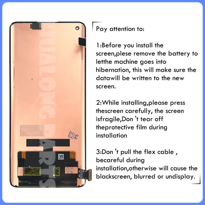 6.55" AMOLED/TFT For Oppo Reno5 Pro LCD Display Screen Touch Panel Digitizer For Reno 5 Pro 5G PDSM00 PDST00 CPH2201 Display - Image 4