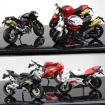 1:18 Ninja hx816 H2R Diecast Motorcycle Model Workable Shork-Absorber Toy For Children Gifts Toy Decoration - Image 4
