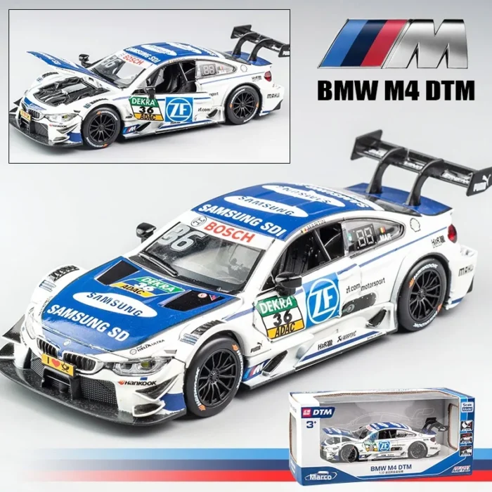 1:32 BMW M4 RS5 C63 Collection Metal Die-cast Simulation Model Cars Toys Alloy Model - Image 1