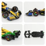 Bburago 1:43 2024 Mclaren MCL38 Miami Monaco F1 Formula Car Die Cast Vehicles Collectible Model Racing Toys - Image 6