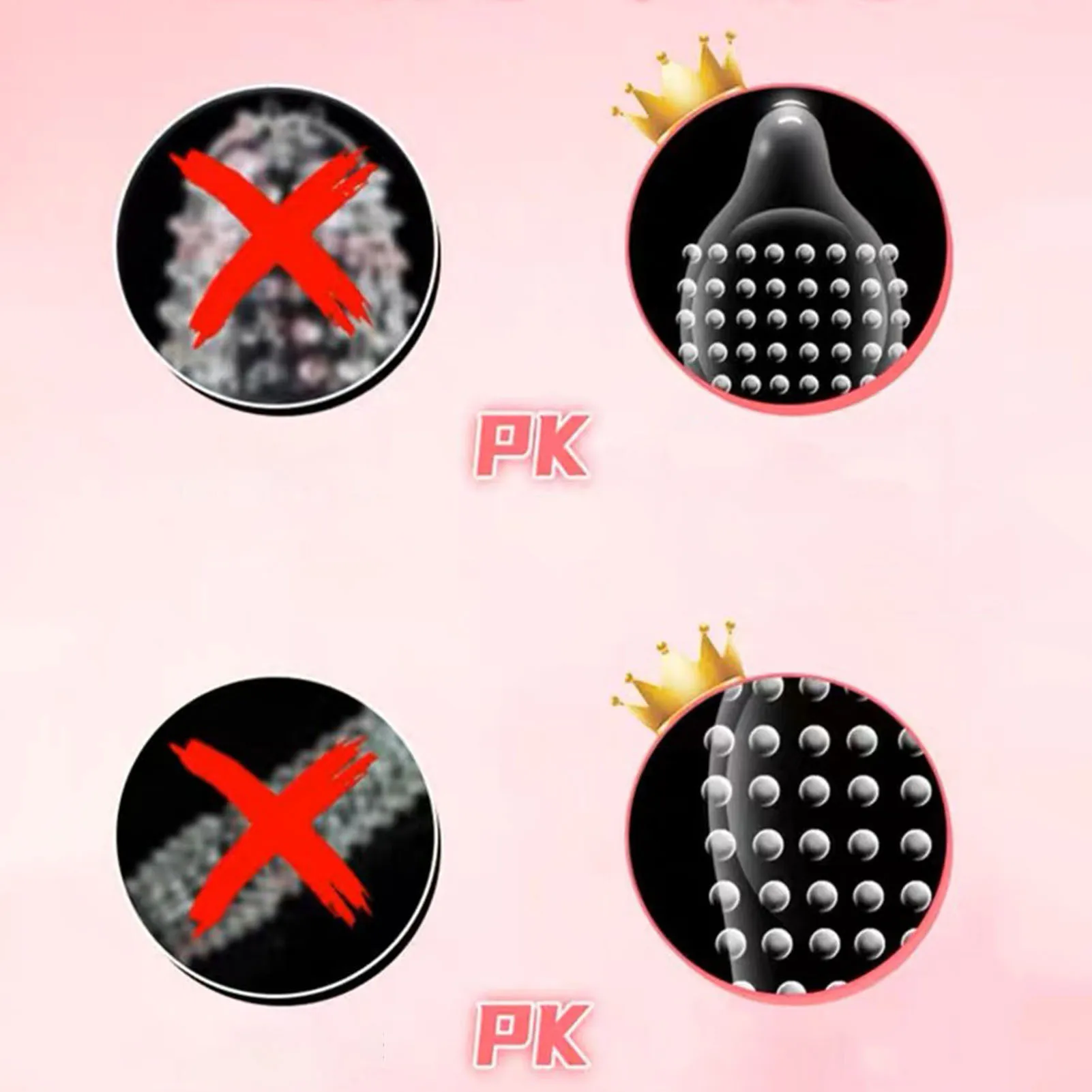 kf-S65bb026c57c048de968c60f9735d8d235 12PCS Big Dots Condoms for Men Delay Ejaculation G Spot Dotted Ribbed Penis Sleeve Natural Latex Condom Sex Toys Preservatif - Image 4