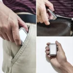 1/2 Pcs Car Portable Mini Metal Ashtray with Lockable Lid Desktop Ashtray Pocket Ashtray Men's Gift - Image 5